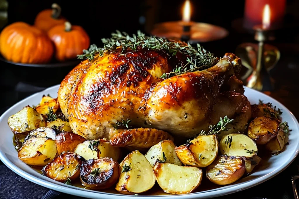 Cider Brined Roast Chicken